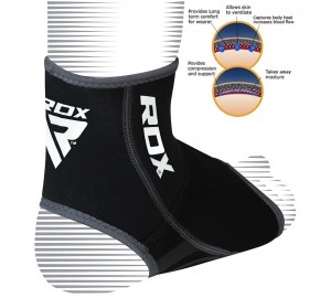 RDX Neoprene Ankle Brace MMA Support Pad Guard Foot Muay Thai Boxing Gym Sport C 