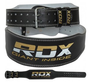 RDX 4 Inch Leather Weightlifting Belt